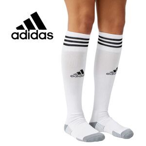 (2) ADIDAS Copa Zone White Black Cushion Soccer Knee-High Socks -2 Pairs - M L